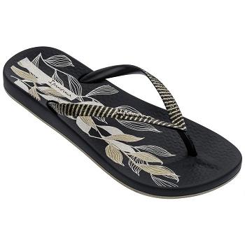 Ipanema Flip Flops Women Anatomic Nature Leaves Black 578036KSF Ireland